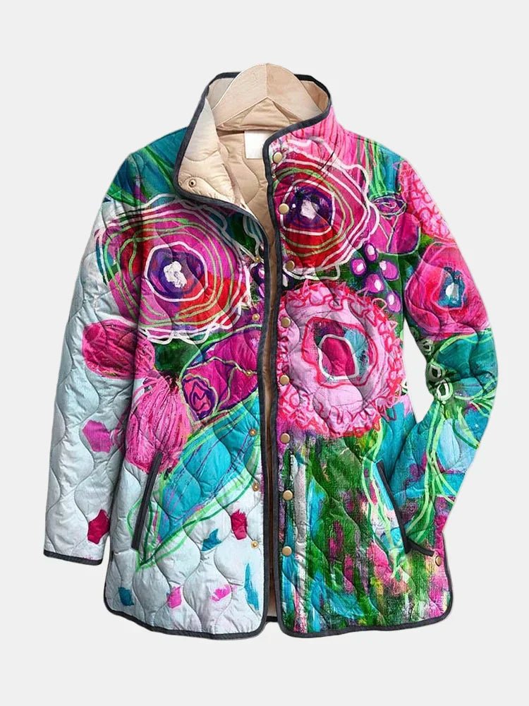Vivian | Chic Floral Print Jacket
