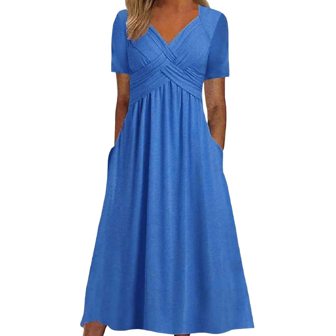 Wanda | Wrap A-Line Wedding Guest Midi Dress