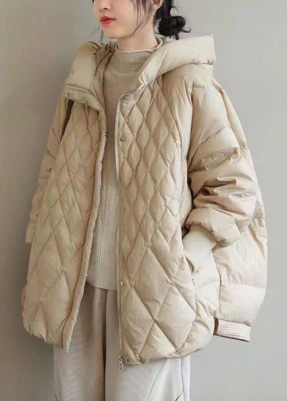 Wrenlyn | Diamond Quilted Hooded Zip-Up Puffer Jacket