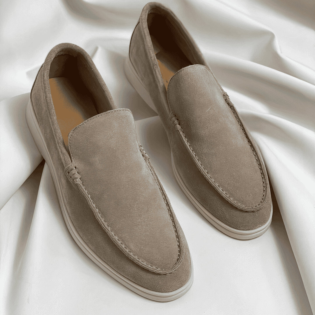 Xavier | Men's Orthopedic Comfort Slip-On Lightweight Loafers — Beige