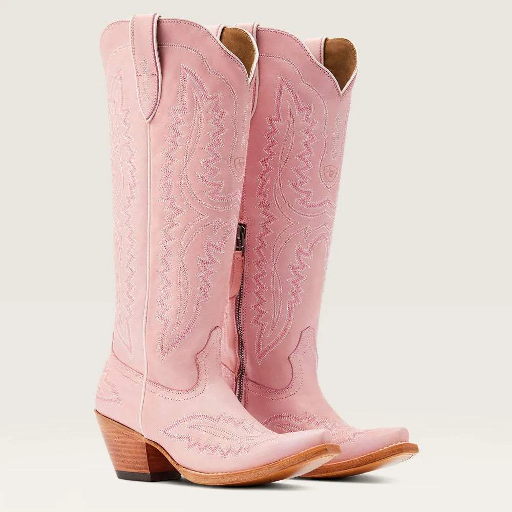 Yaravanne | Women's Western Knee High Cowboy Boots with Embroidery — 1