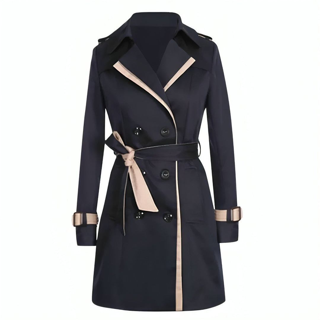 Zephreth | Women's Timeless And Luxurious Long Trench Coat — Black