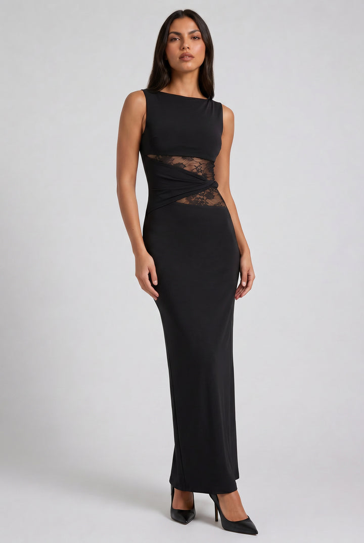 Zoramora | Lace Sleeveless Wedding Guest Dress
