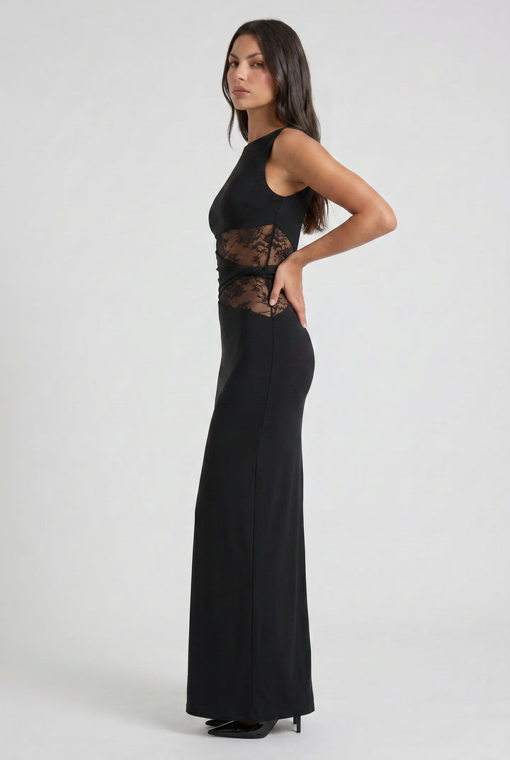 Zoramora | Lace Sleeveless Wedding Guest Dress